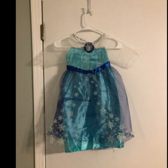 Disney Elsa Girls Sz 4-6X Dress Costume - Picture 1 of 4